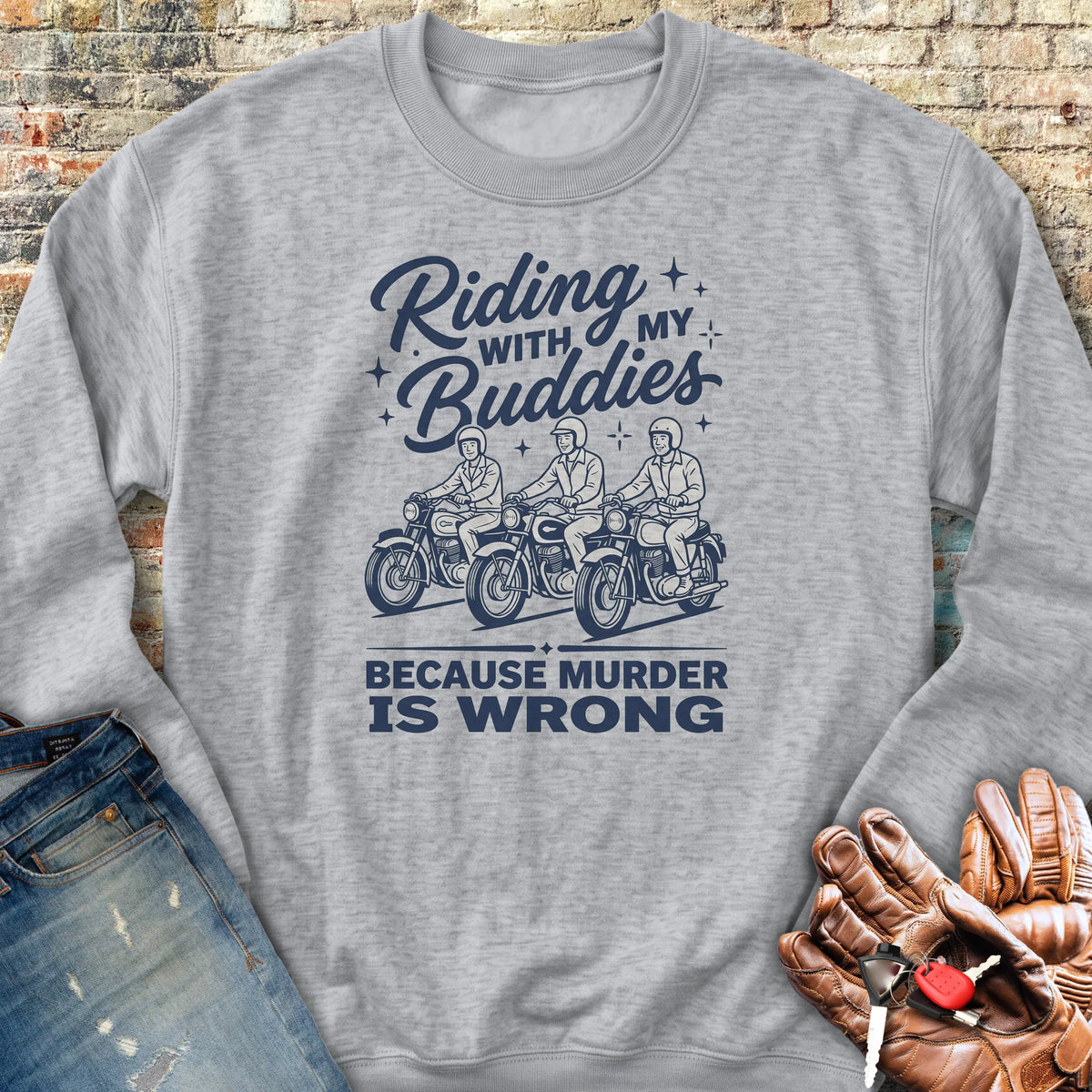 Buddies Sweatshirt - Sport Grey