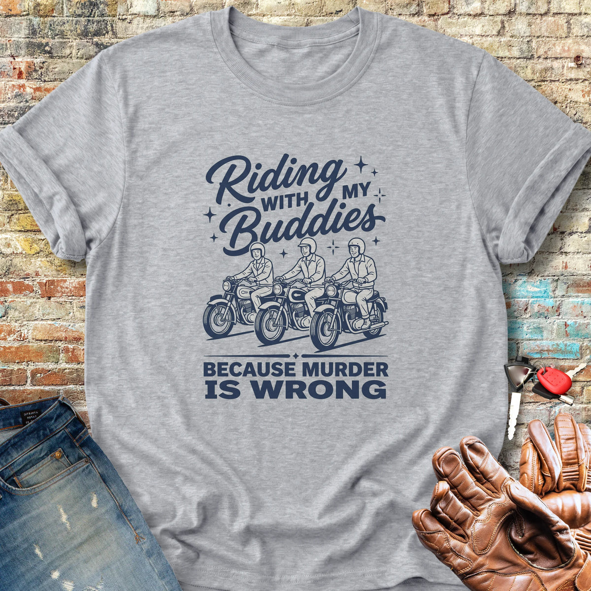 Buddies Classic T-Shirt - Sport Grey