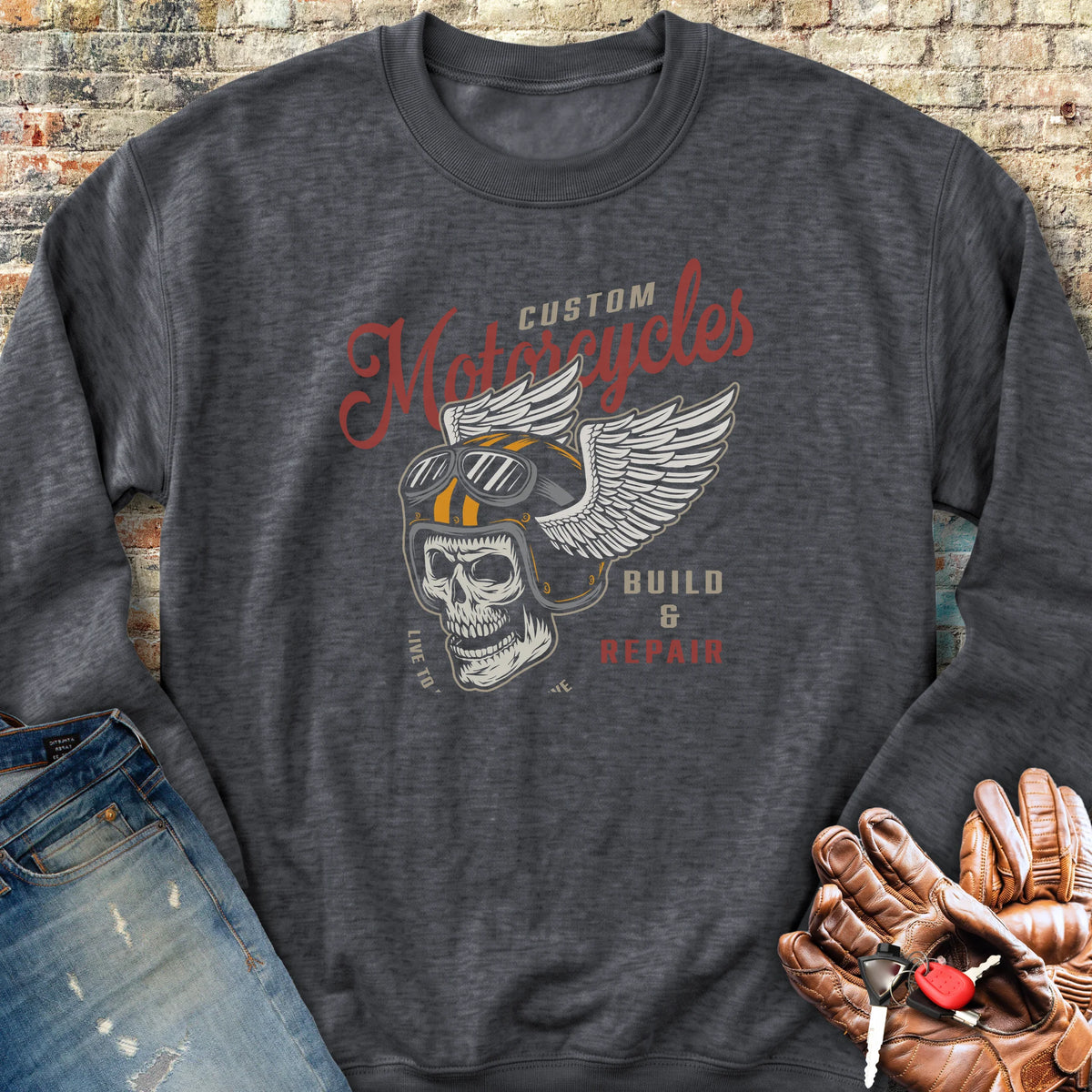 Build Repair Sweatshirt - Dark Heather