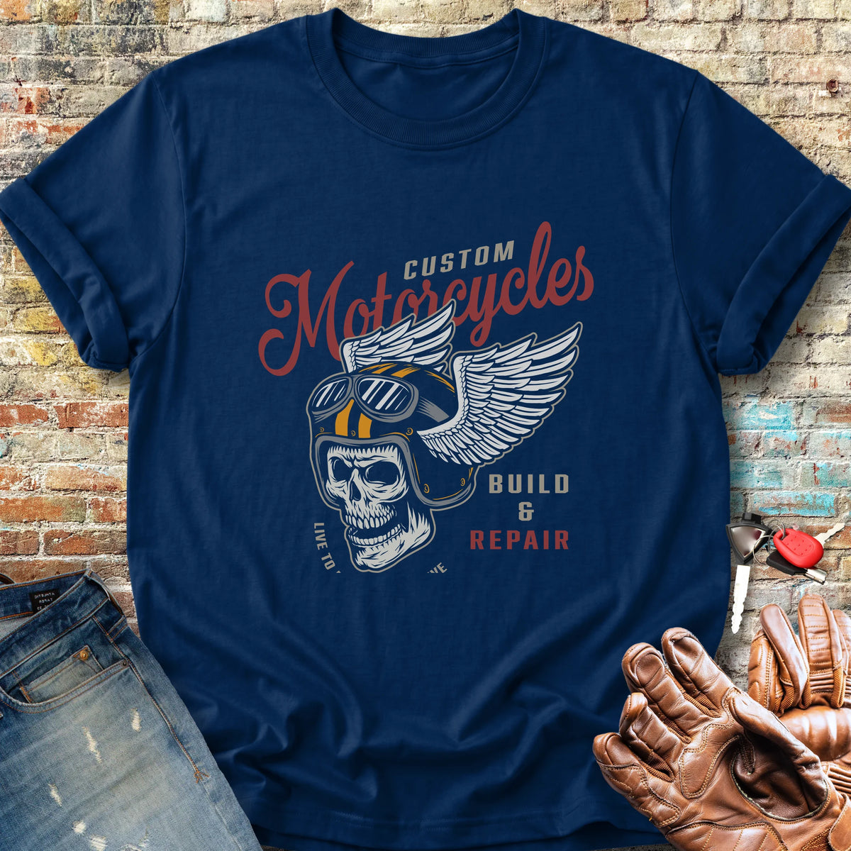 Build Repair Classic T-Shirt - Navy