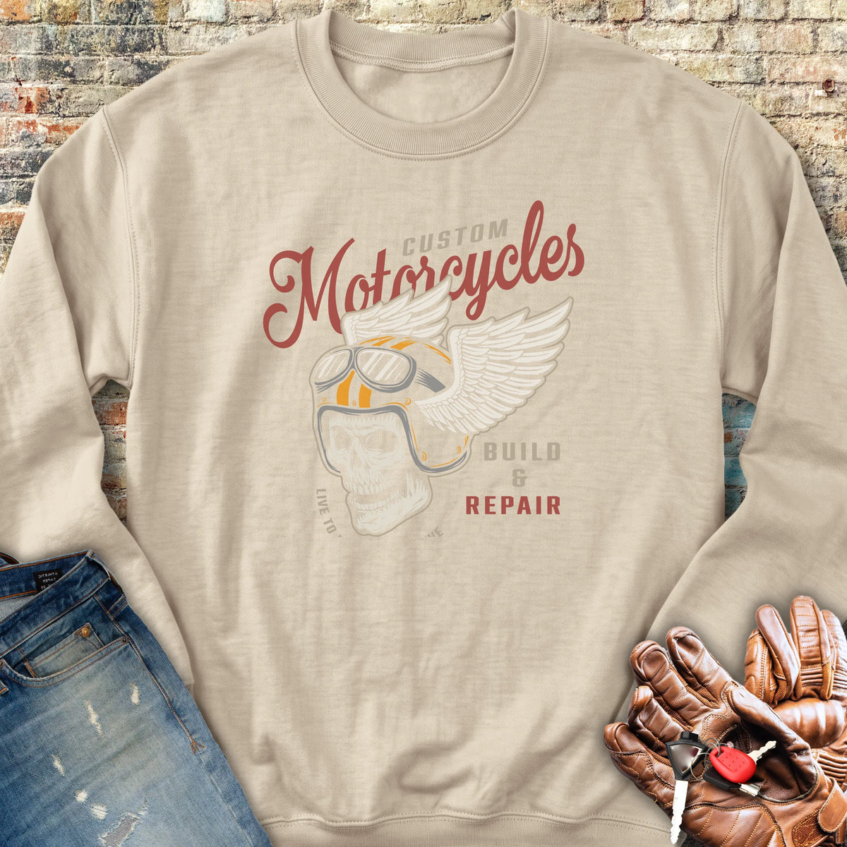 Build Repair Sweatshirt - Sand