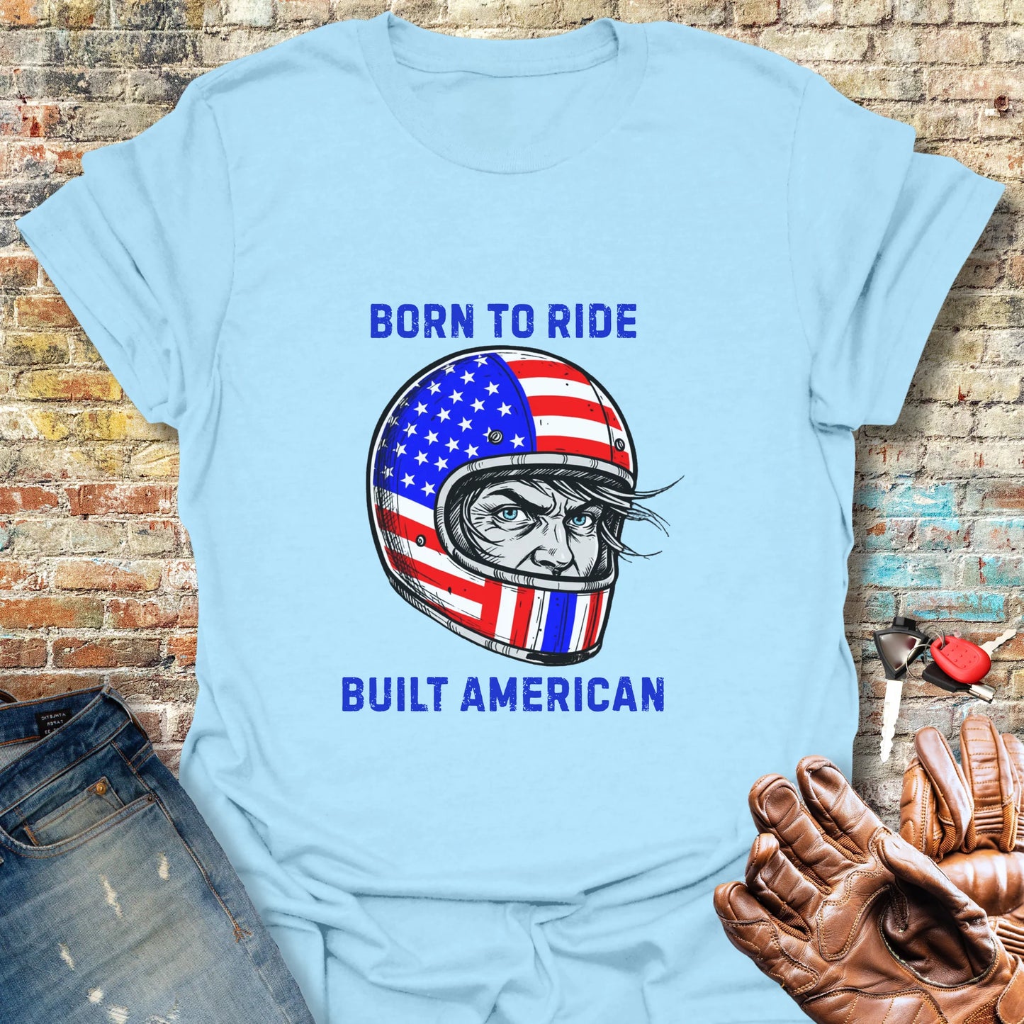 Built American T-Shirt - Light Blue