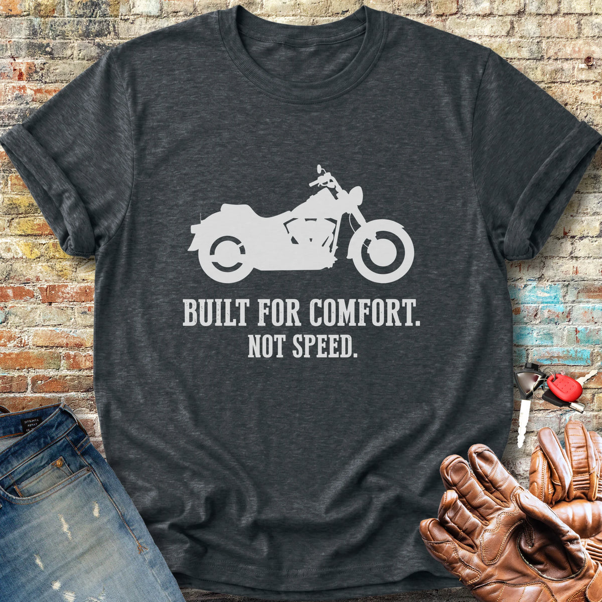 Built For Comfort Classic T-Shirt - Dark Heather