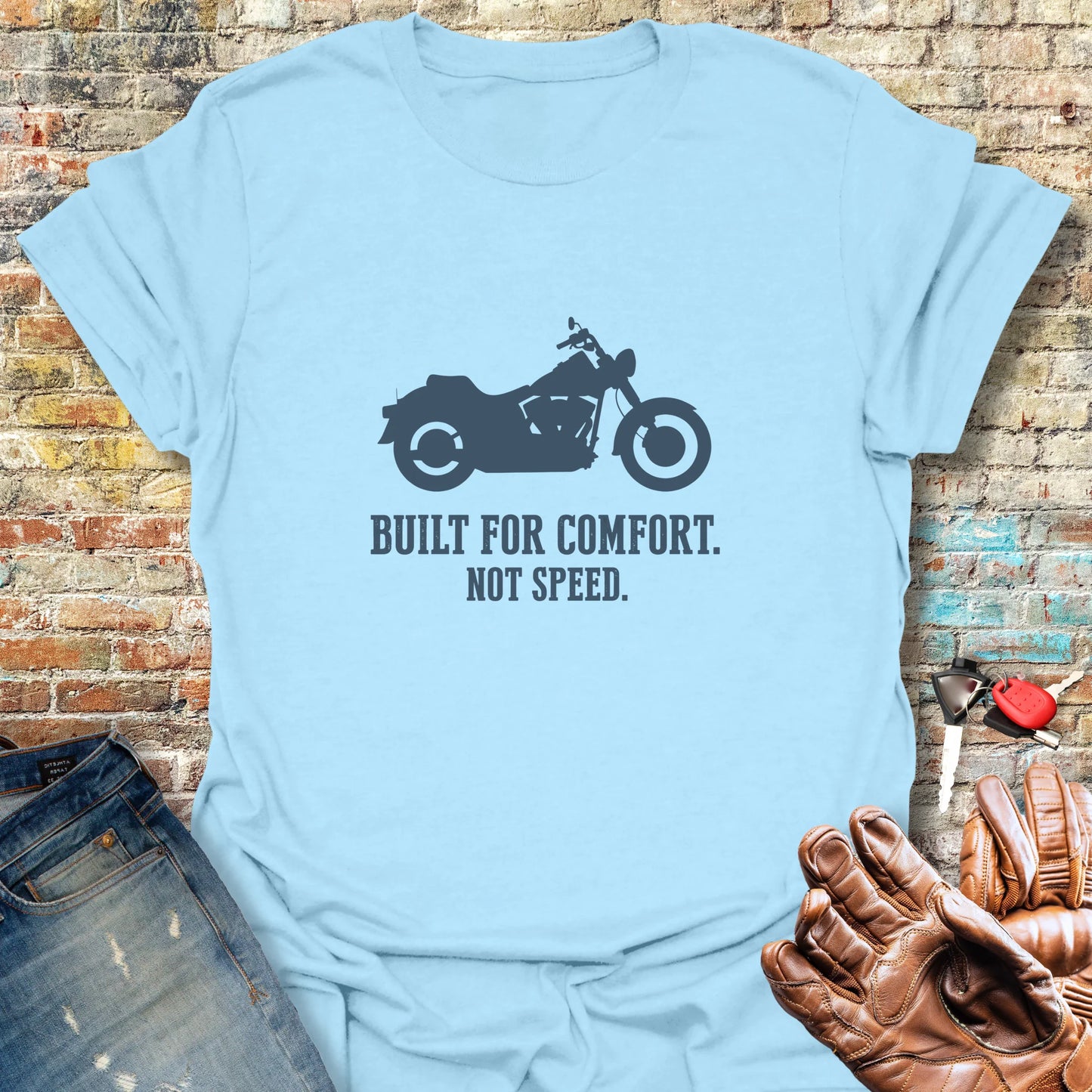 Built For Comfort T-Shirt - Light Blue
