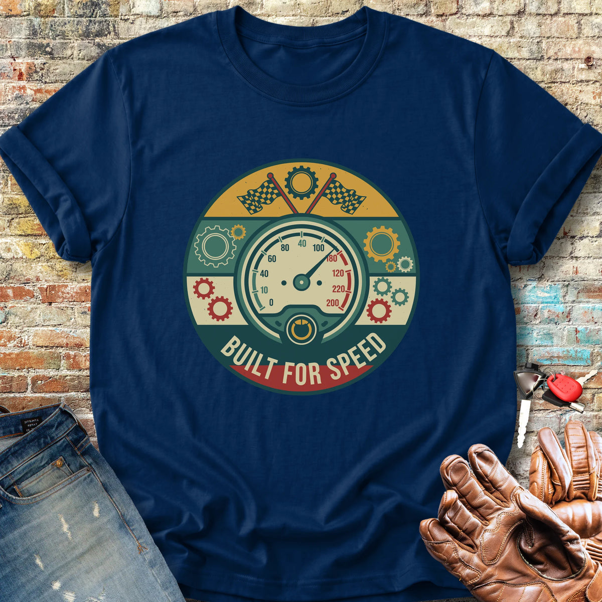 Built For Speed Classic T-Shirt - Navy
