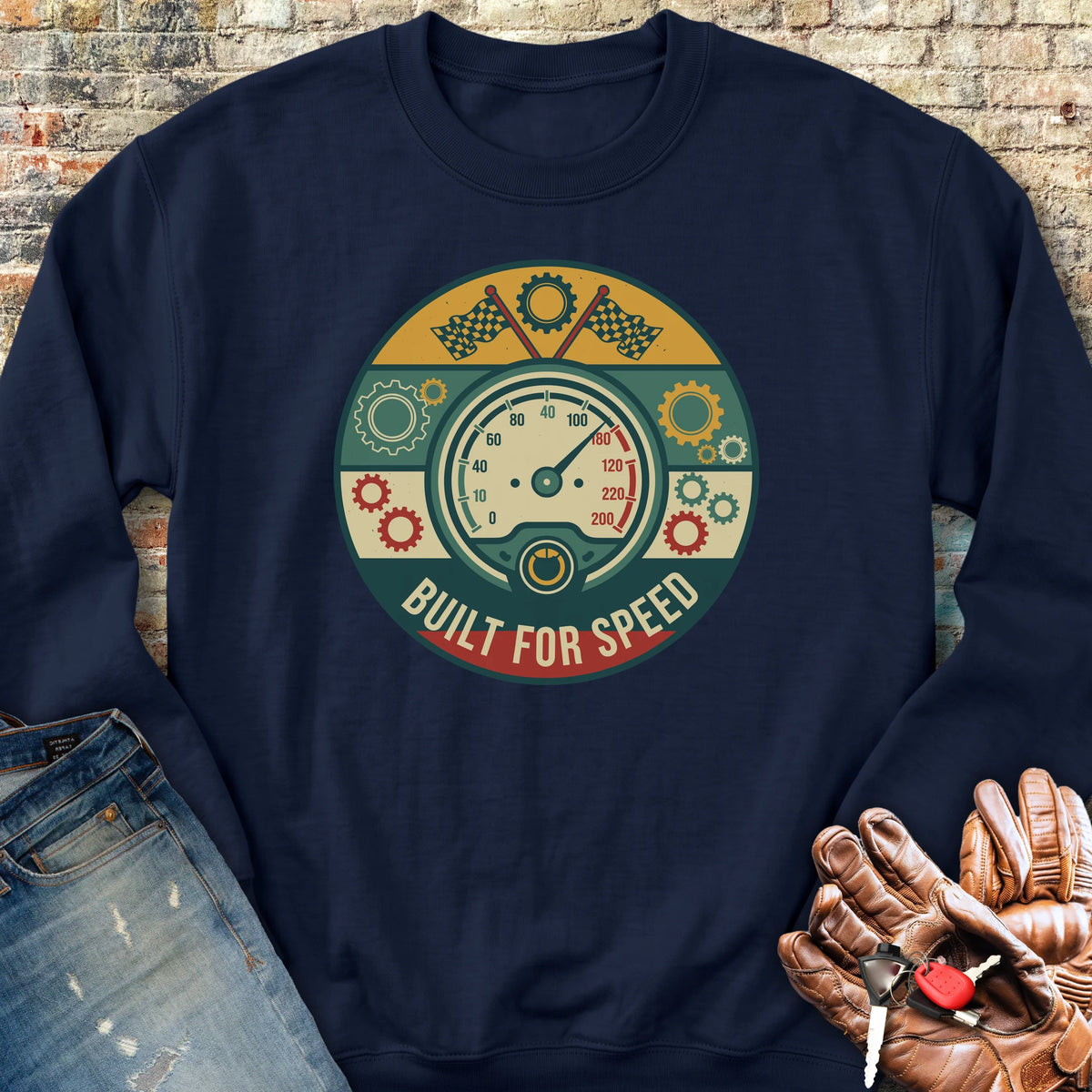 Built For Speed Sweatshirt - Navy