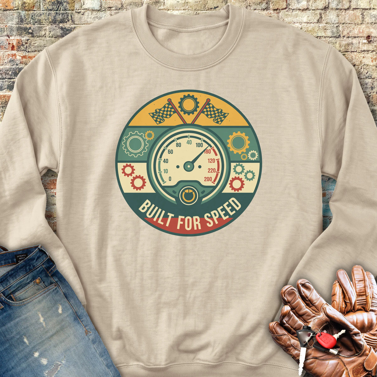 Built For Speed Sweatshirt - Sand