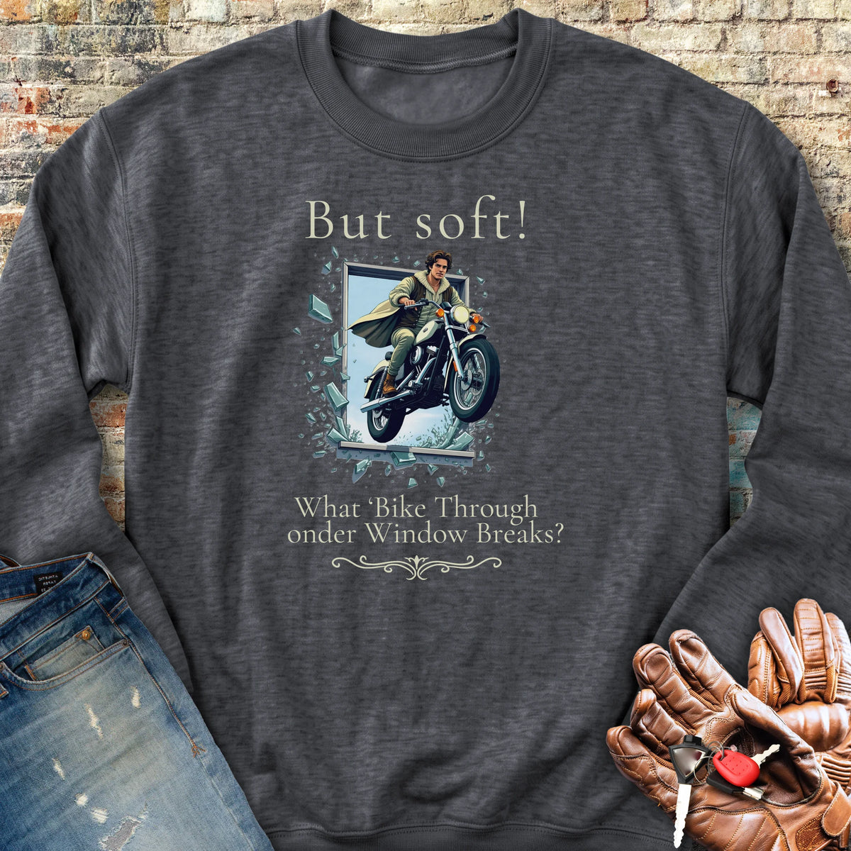 But Soft Sweatshirt - Dark Heather