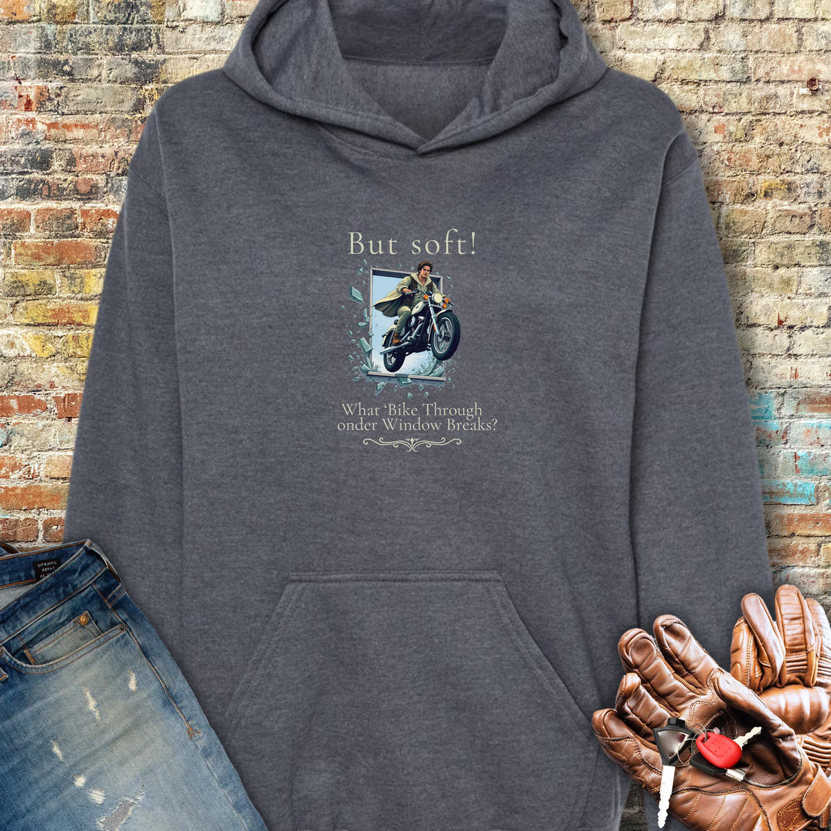 But Soft Hoodie - Dark Heather