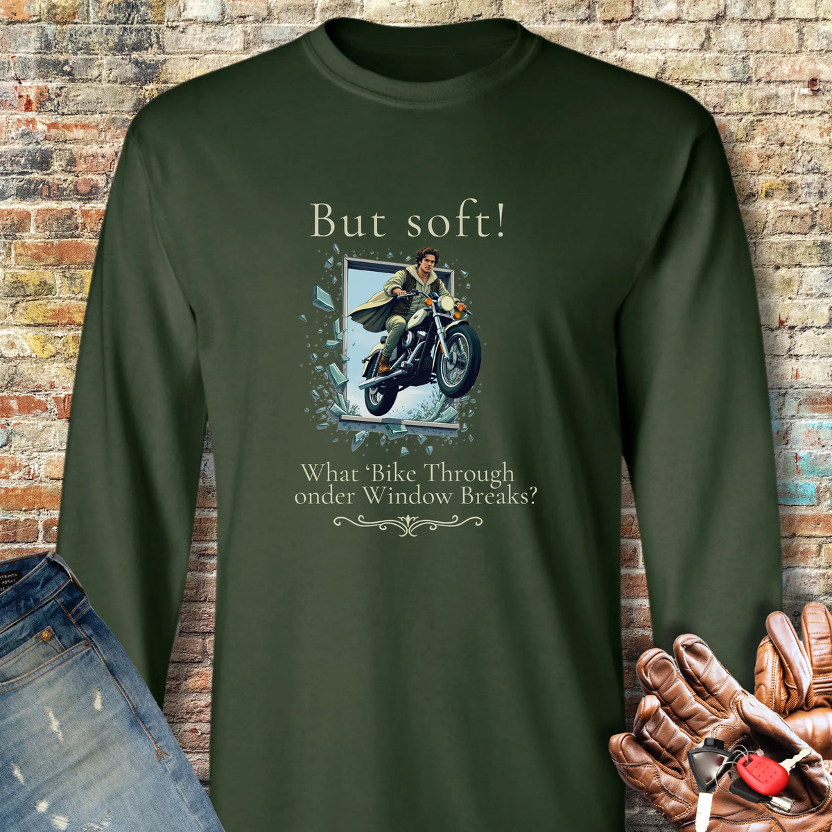 But Soft Long Sleeve T-Shirt - Forest Green