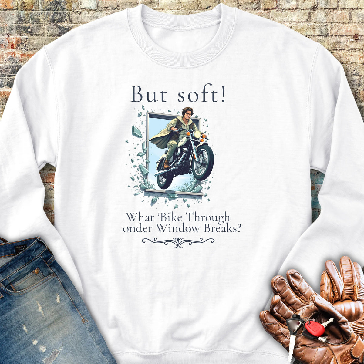 But Soft Sweatshirt - White
