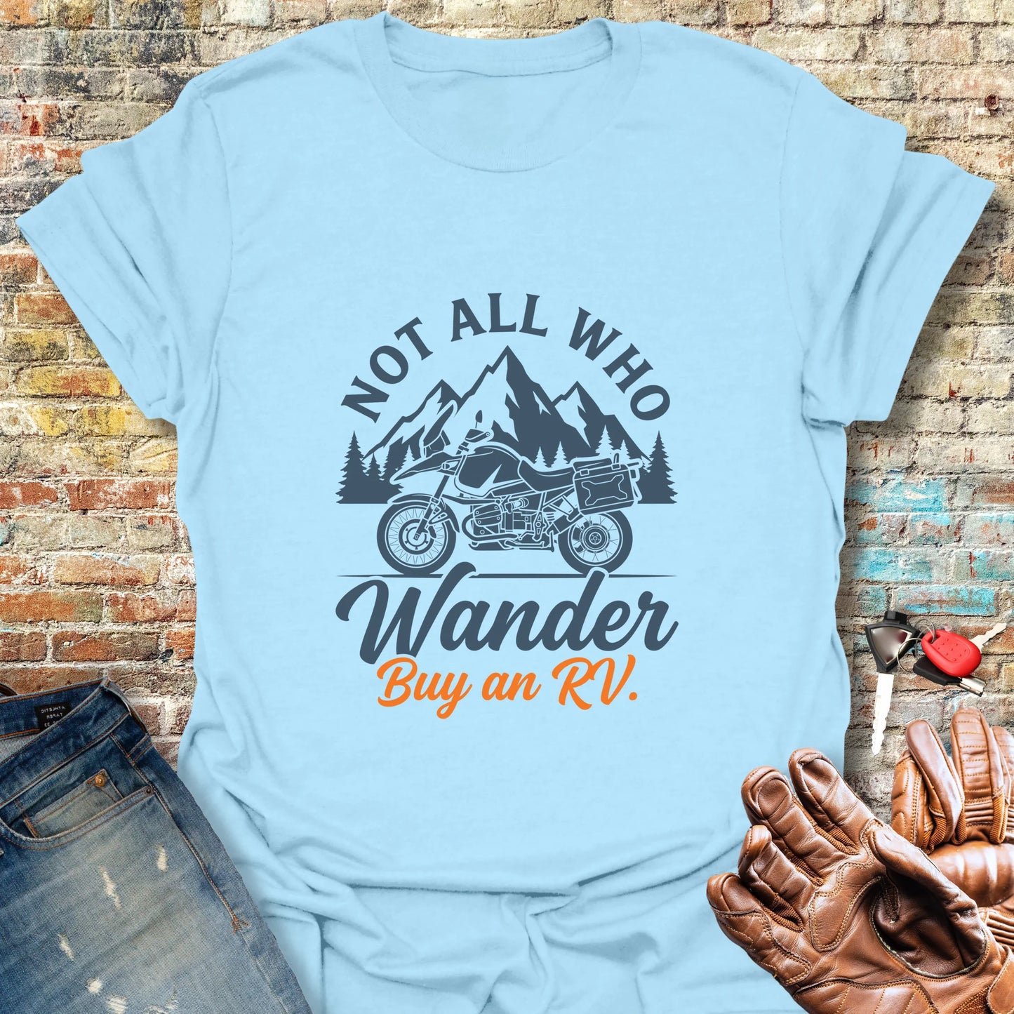 Buy An RV T-Shirt - Light Blue