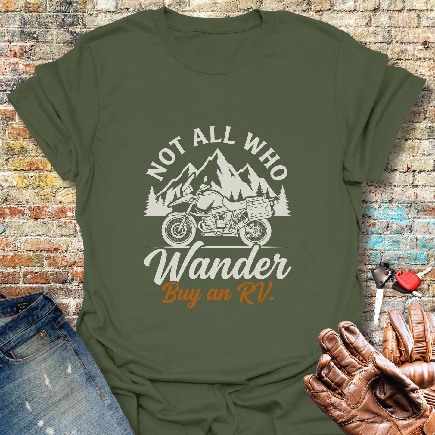 Buy An RV T-Shirt - Military Green