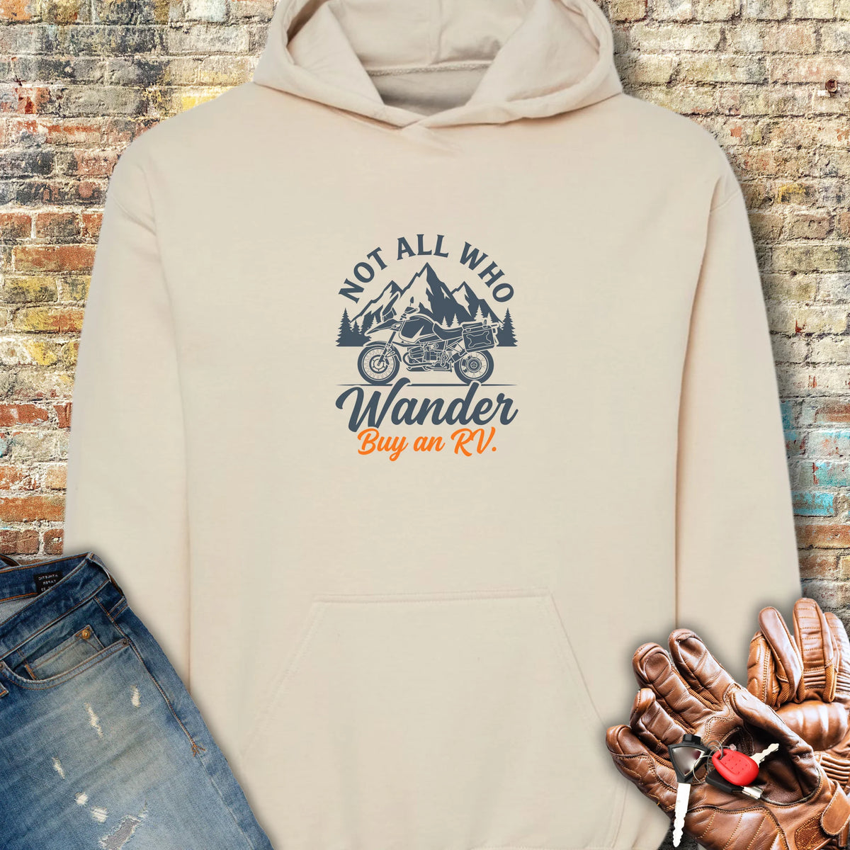 Buy An RV Hoodie - Sand