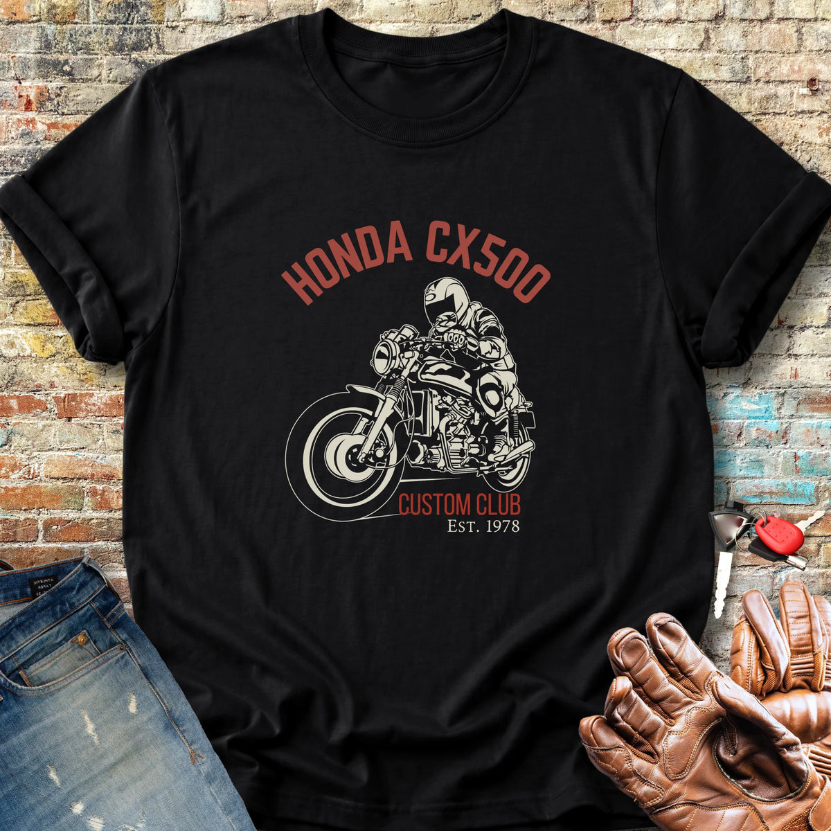 CX500 Custom Club Classic T-Shirt - Black