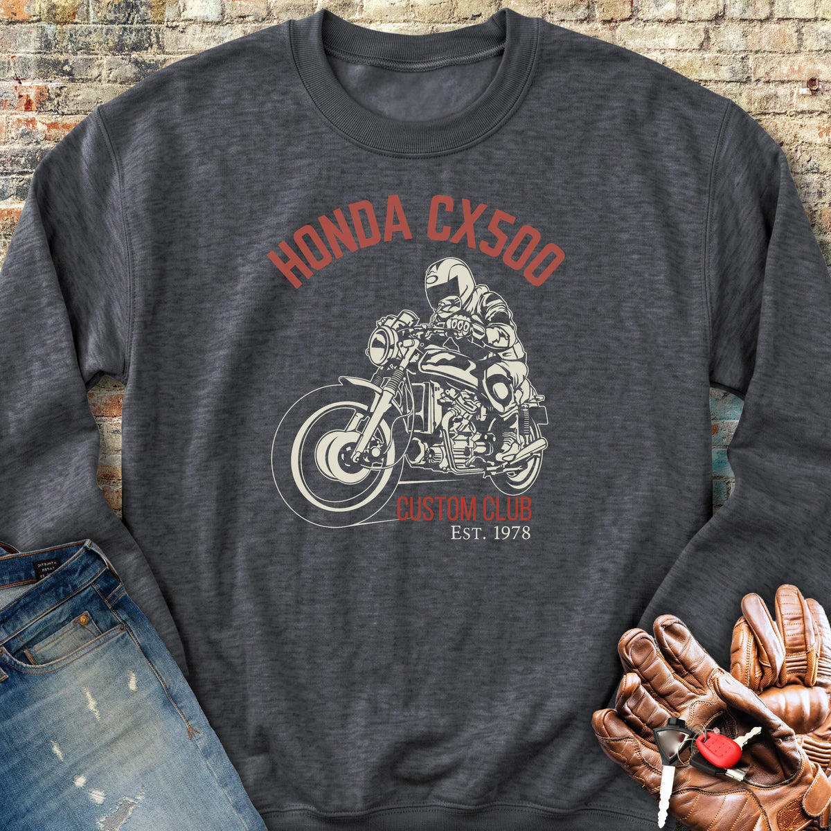 CX500 Custom Club Sweatshirt - Dark Heather