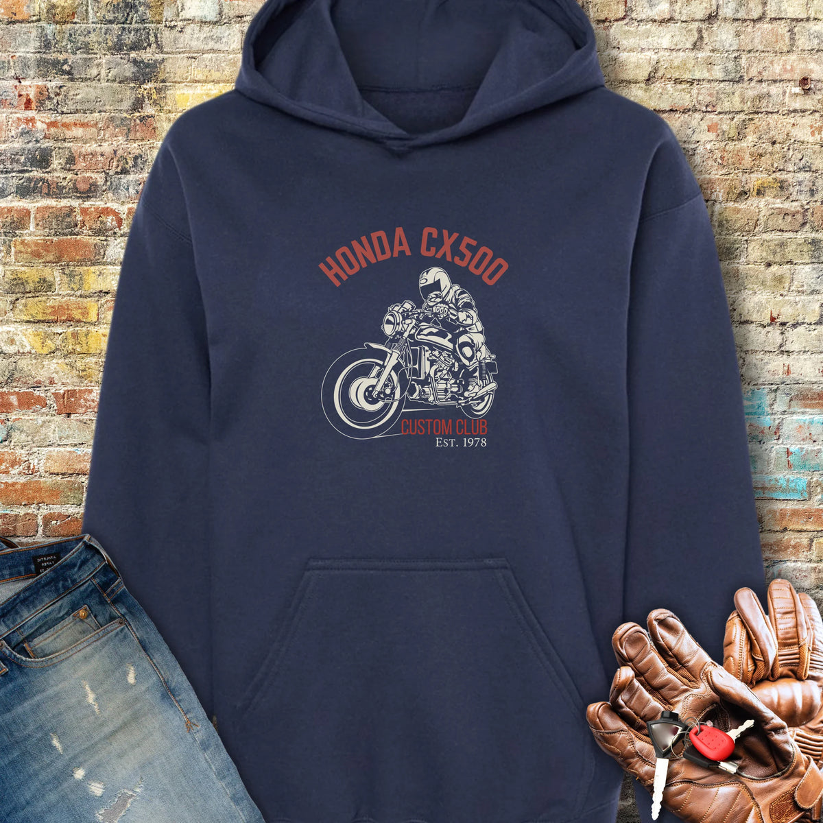 CX500 Custom Club Hoodie - Navy