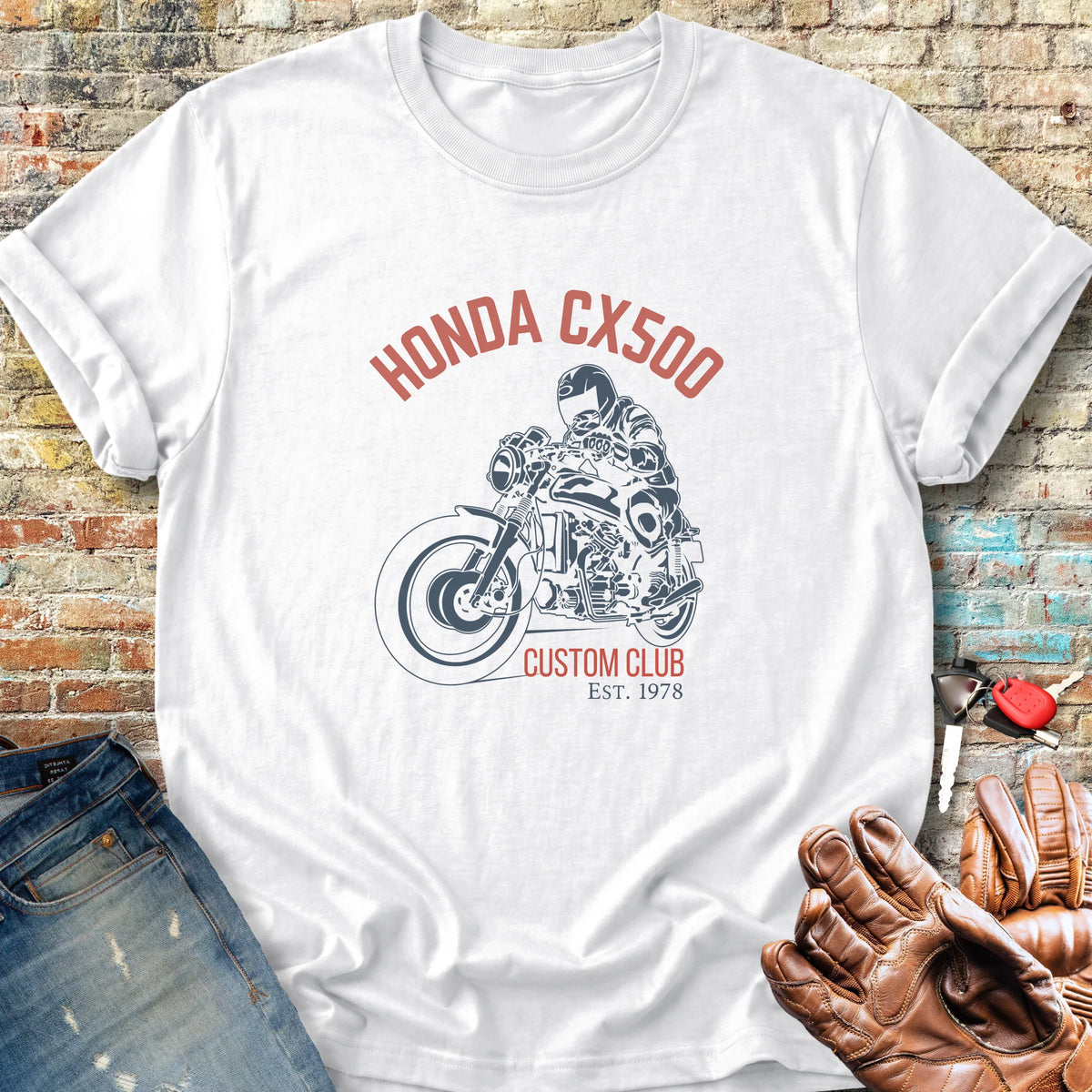 CX500 Custom Club Classic T-Shirt - White