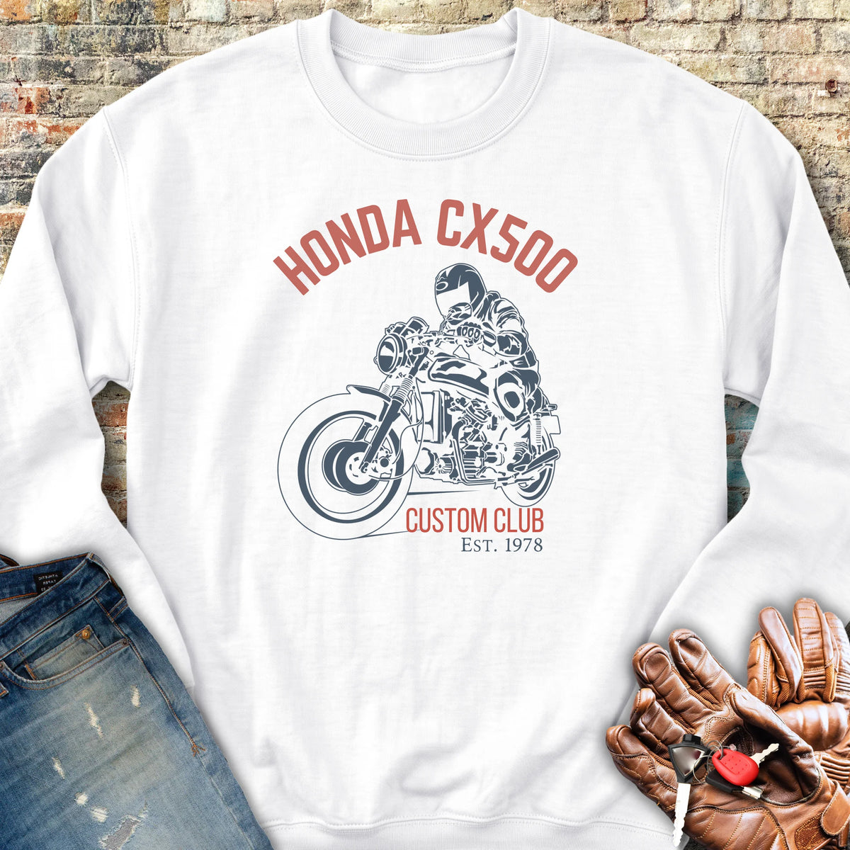 CX500 Custom Club Sweatshirt - White