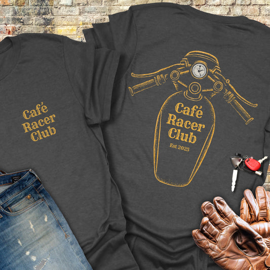Café Racer Club (Back Print) T-Shirt