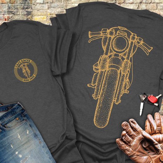 Café Racer Front (Back Print) T-Shirt