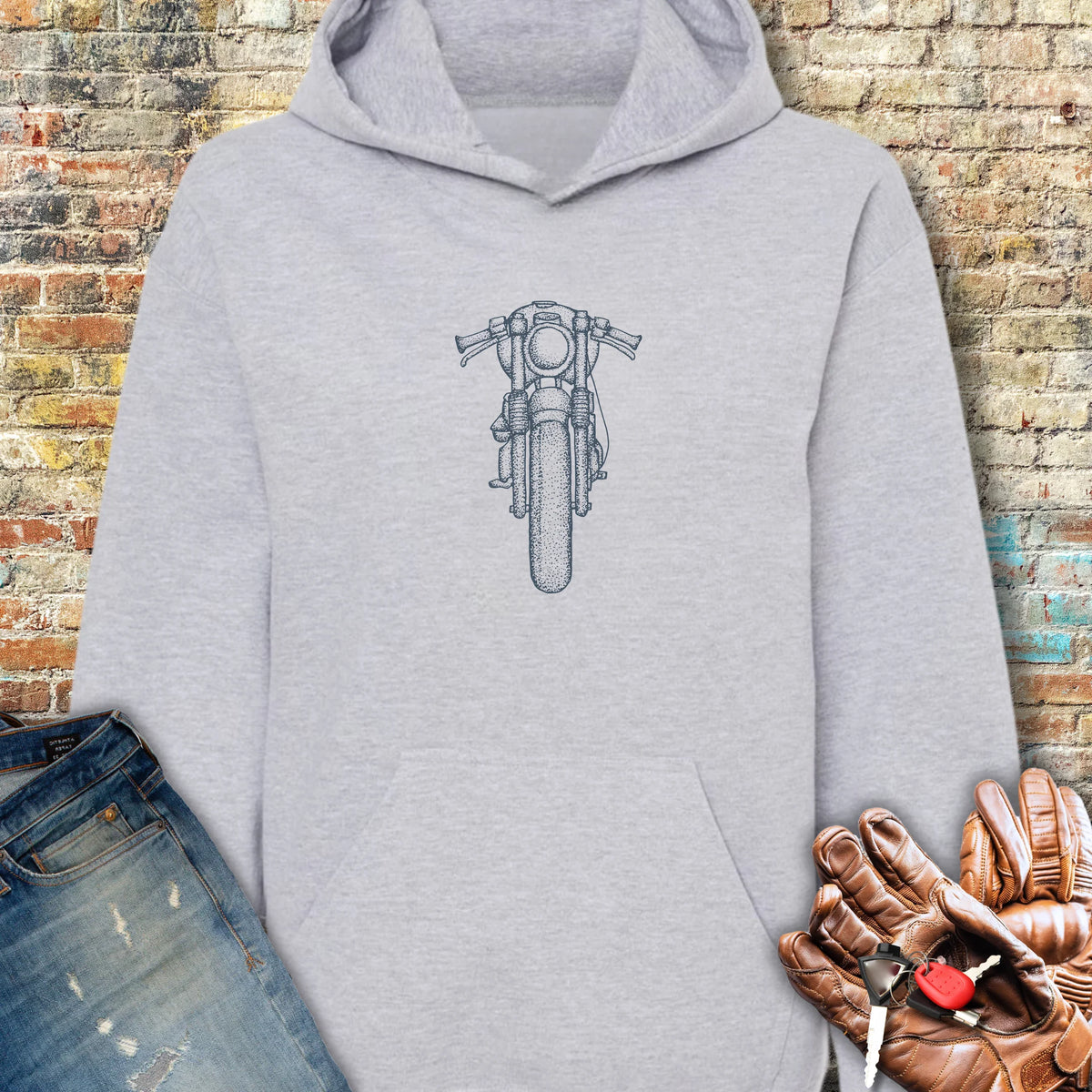 Café Racer Hoodie - Sport Grey