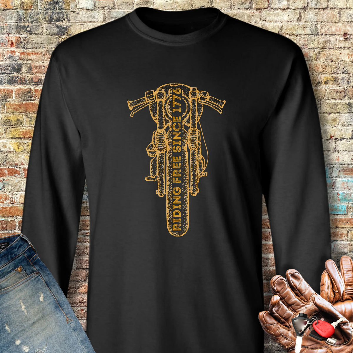 Cafe Racer 250 Long Sleeve T-Shirt - Black