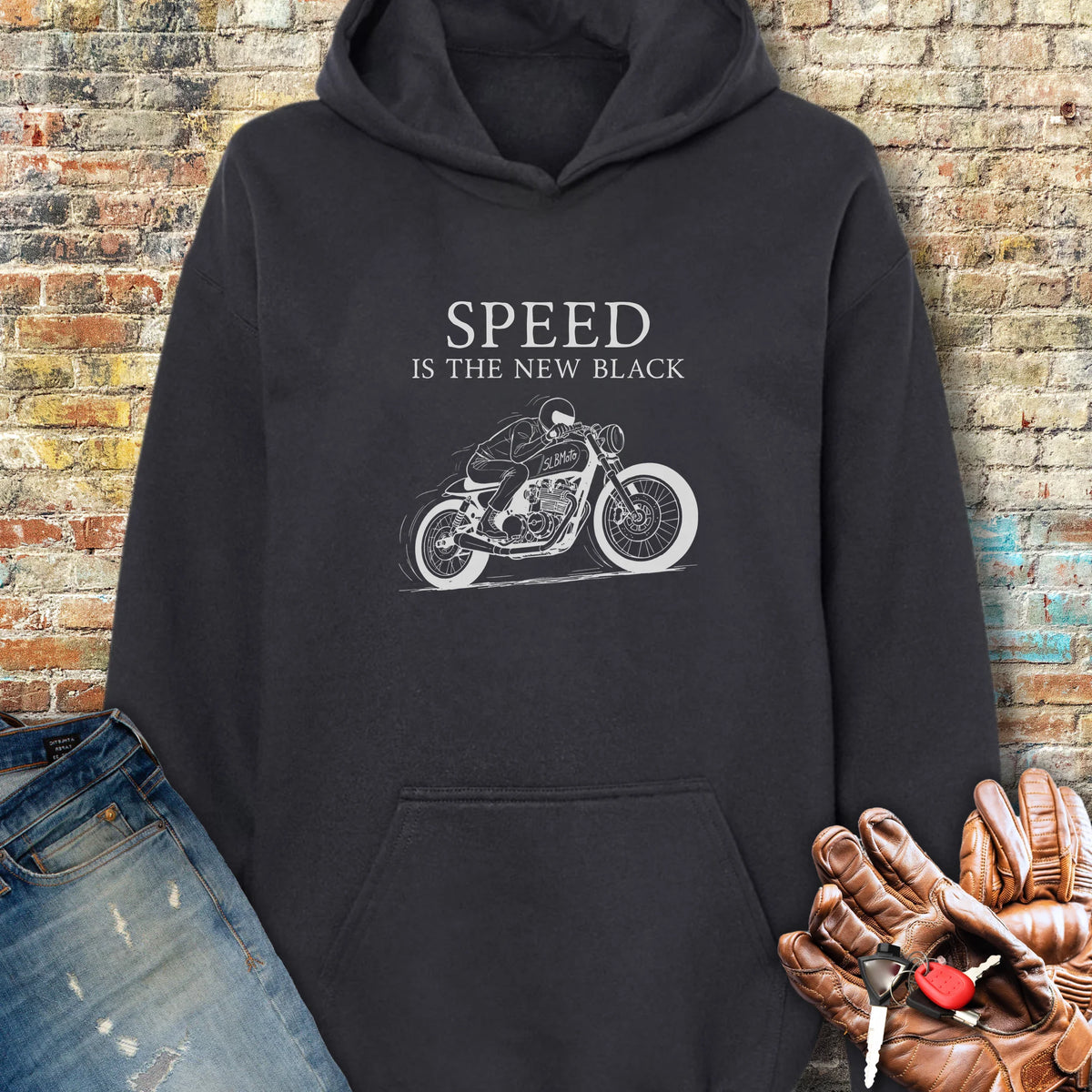 Cafe Speed Hoodie - Black
