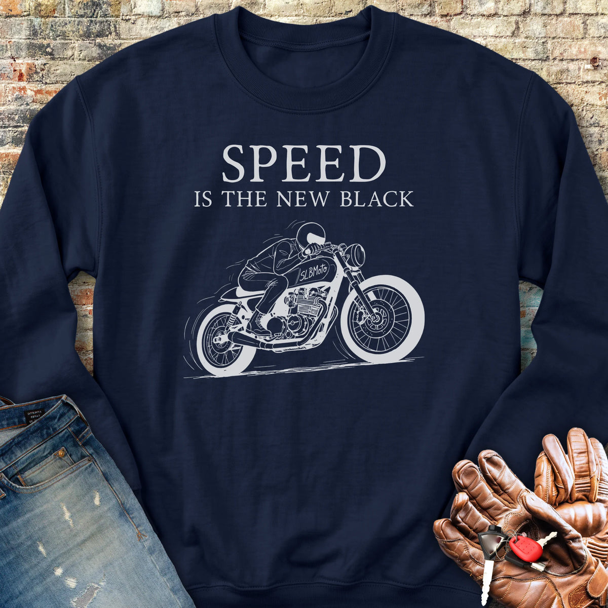 Cafe Speed Sweatshirt - Navy