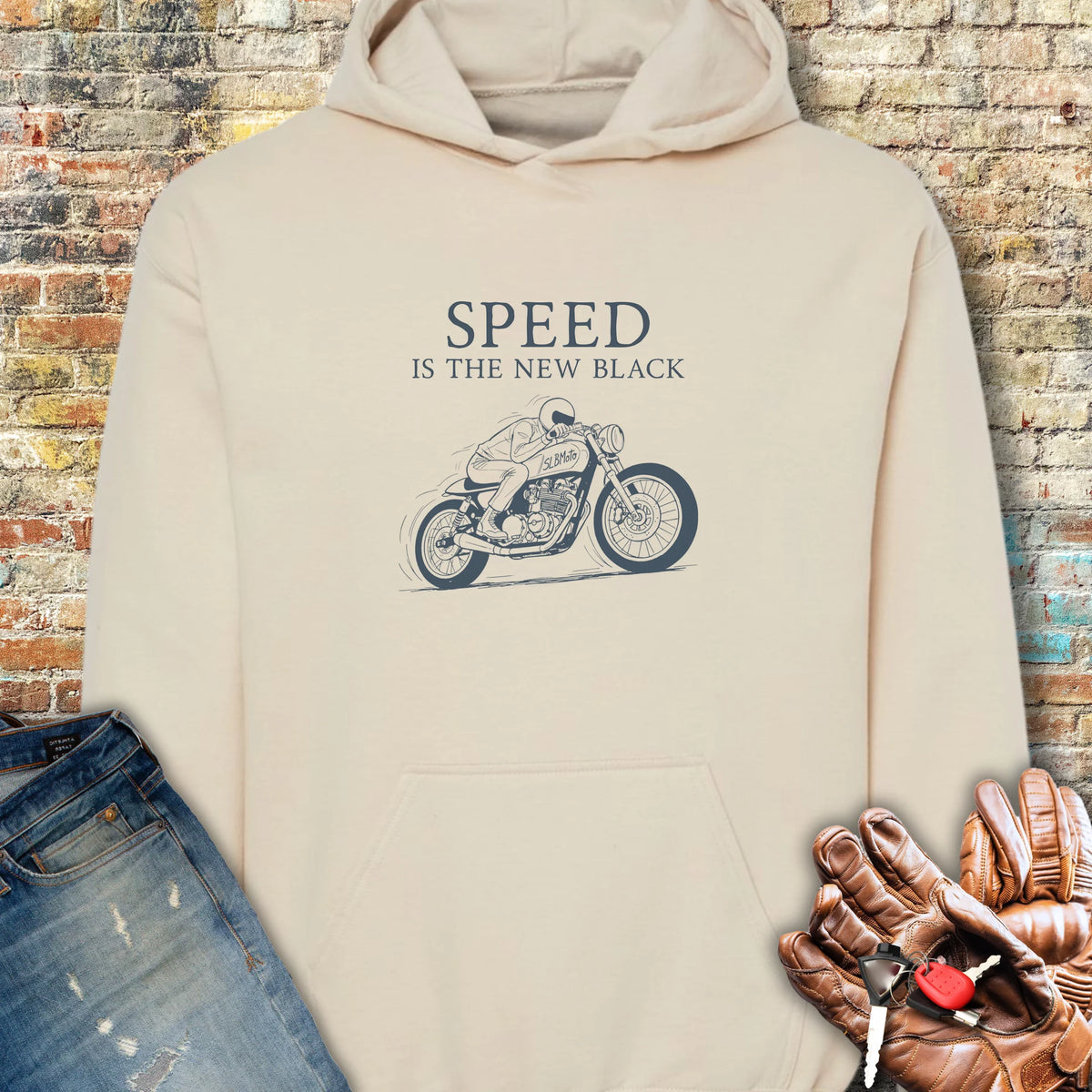 Cafe Speed Hoodie - Sand