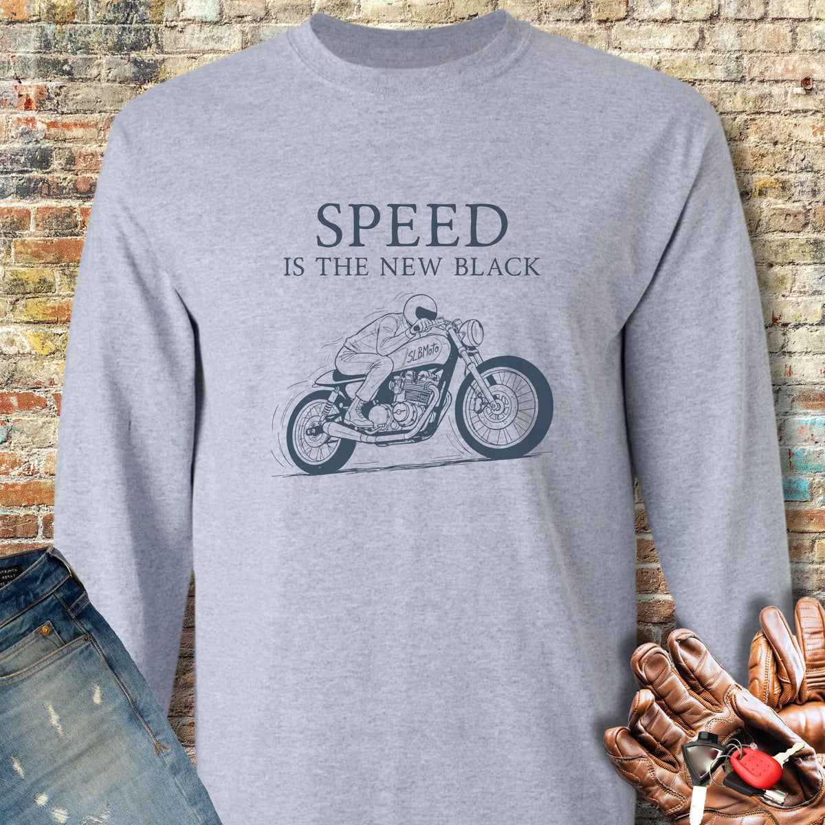Cafe Speed Long Sleeve T-Shirt - Sport Grey