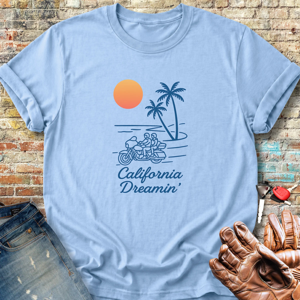 California Dreamin Classic T-Shirt - Light Blue