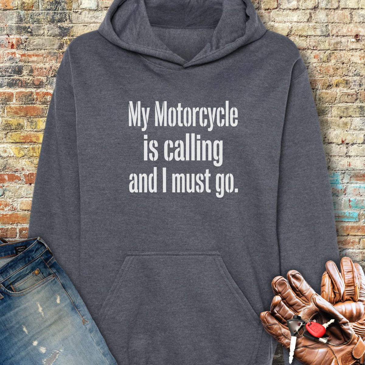 Calling Hoodie - Dark Heather