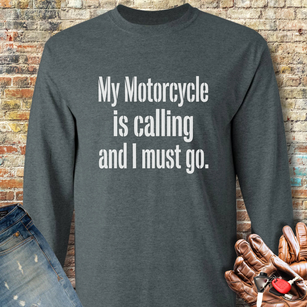 Calling Long Sleeve T-Shirt - Dark Heather