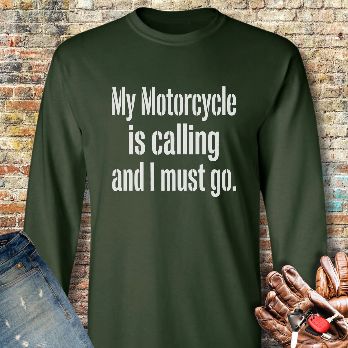Calling Long Sleeve T-Shirt - Forest Green