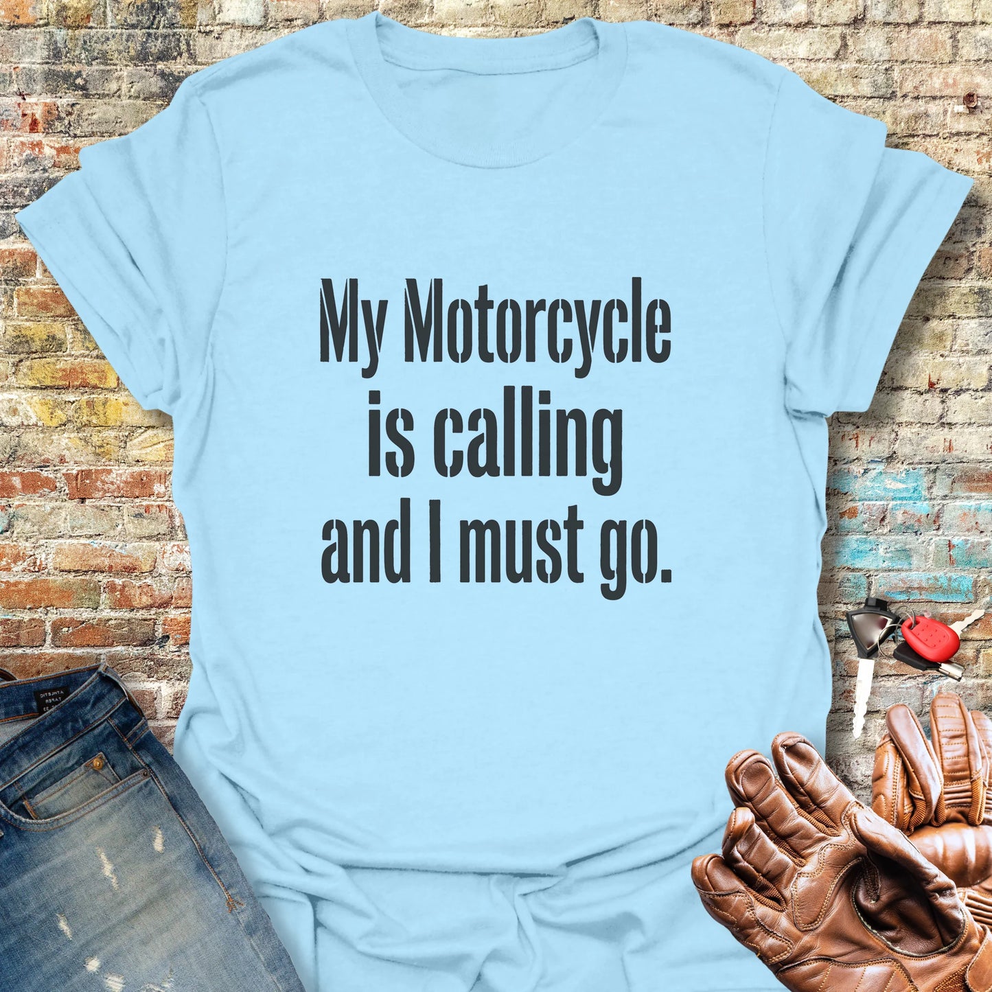 Calling T-Shirt - Light Blue