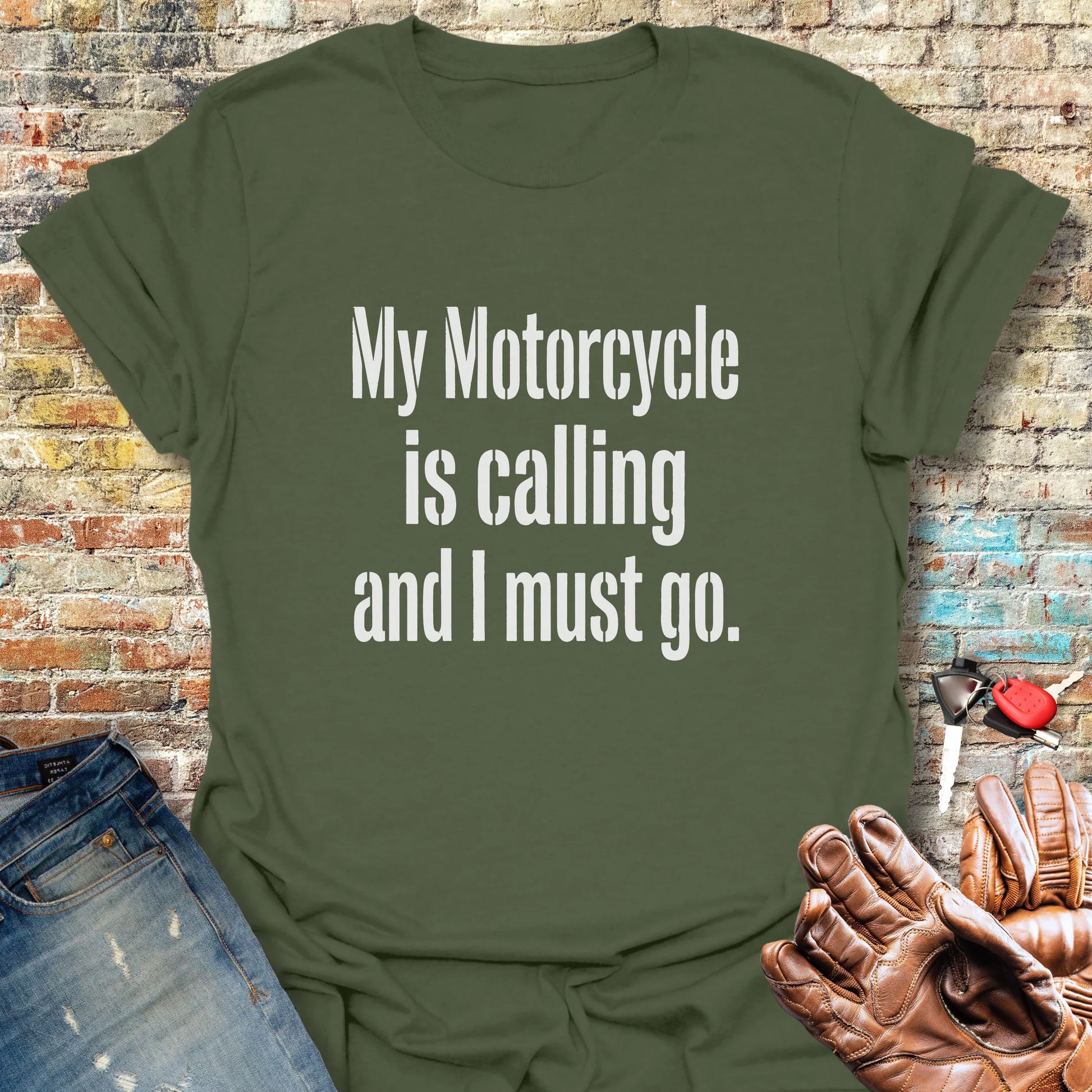 Calling T-Shirt - Military Green
