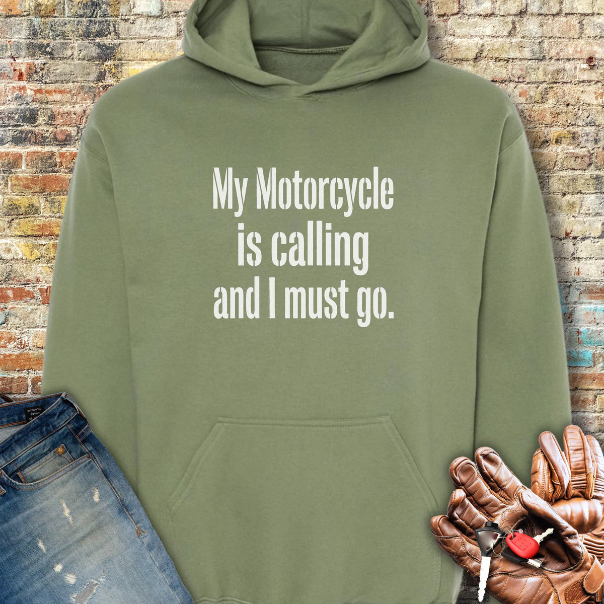 Calling Hoodie - Military Green