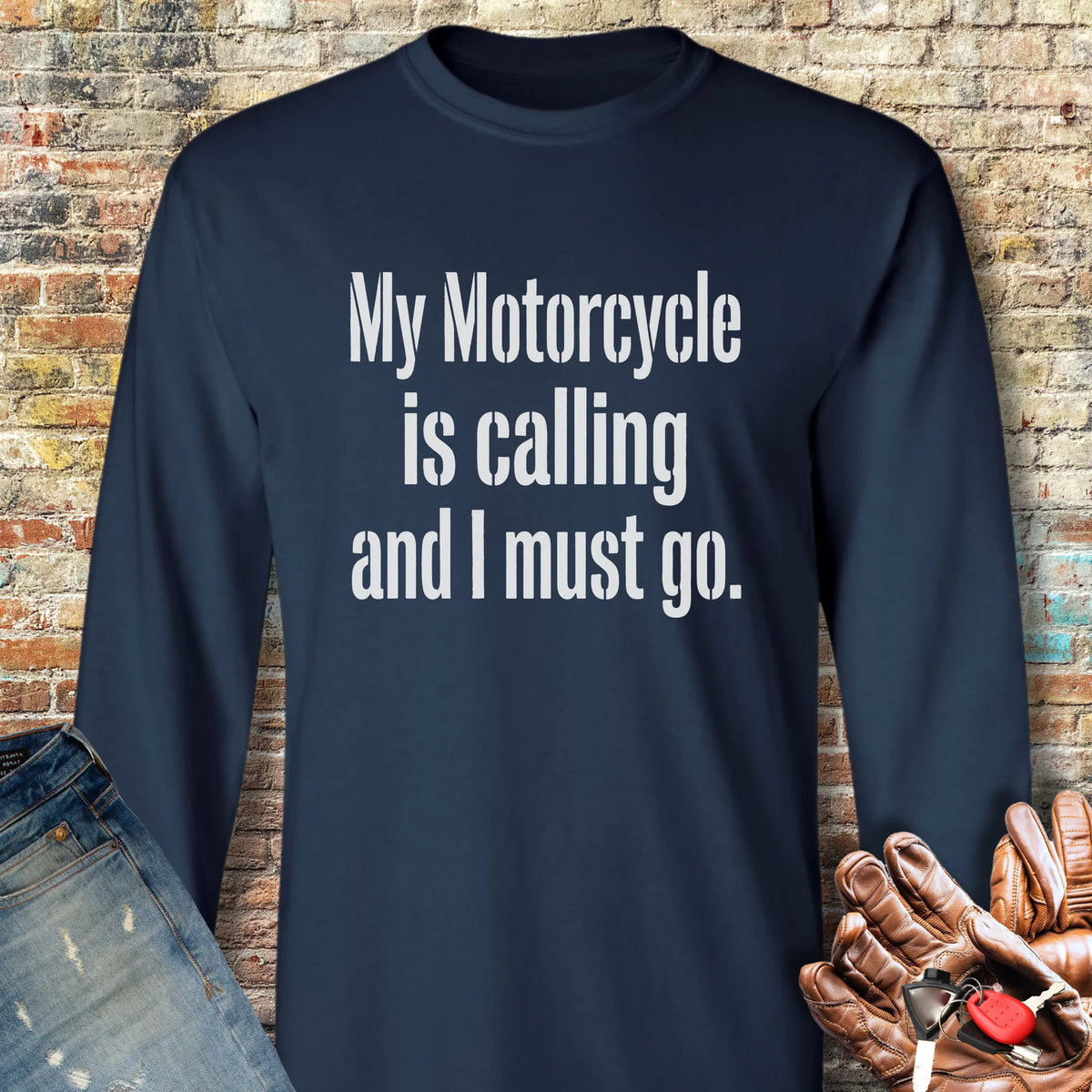 Calling Long Sleeve T-Shirt - Navy