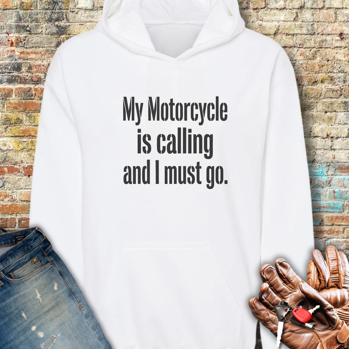 Calling Hoodie - White