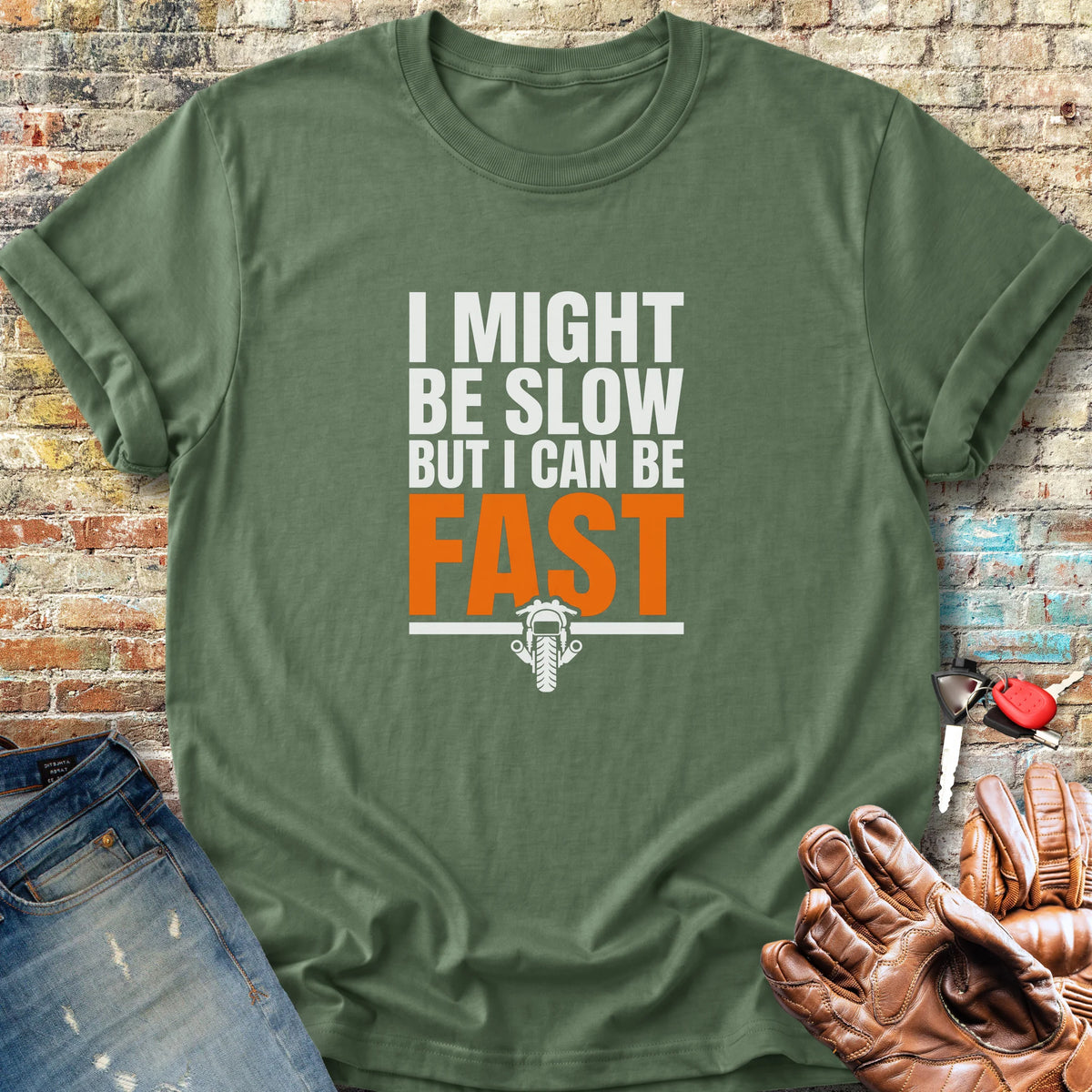 Can Be Fast Classic T-Shirt - Military Green