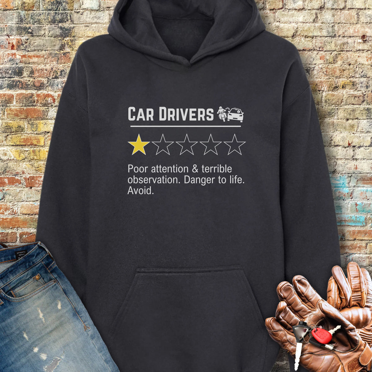 Car Drivers Hoodie - Black