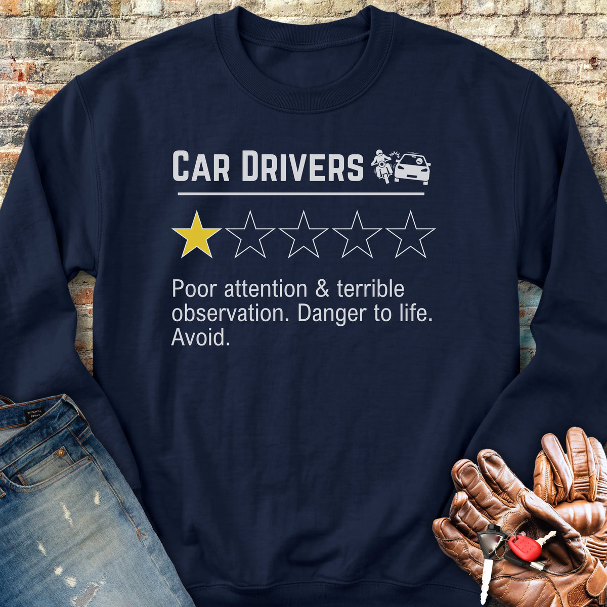 Car Drivers Sweatshirt - Navy