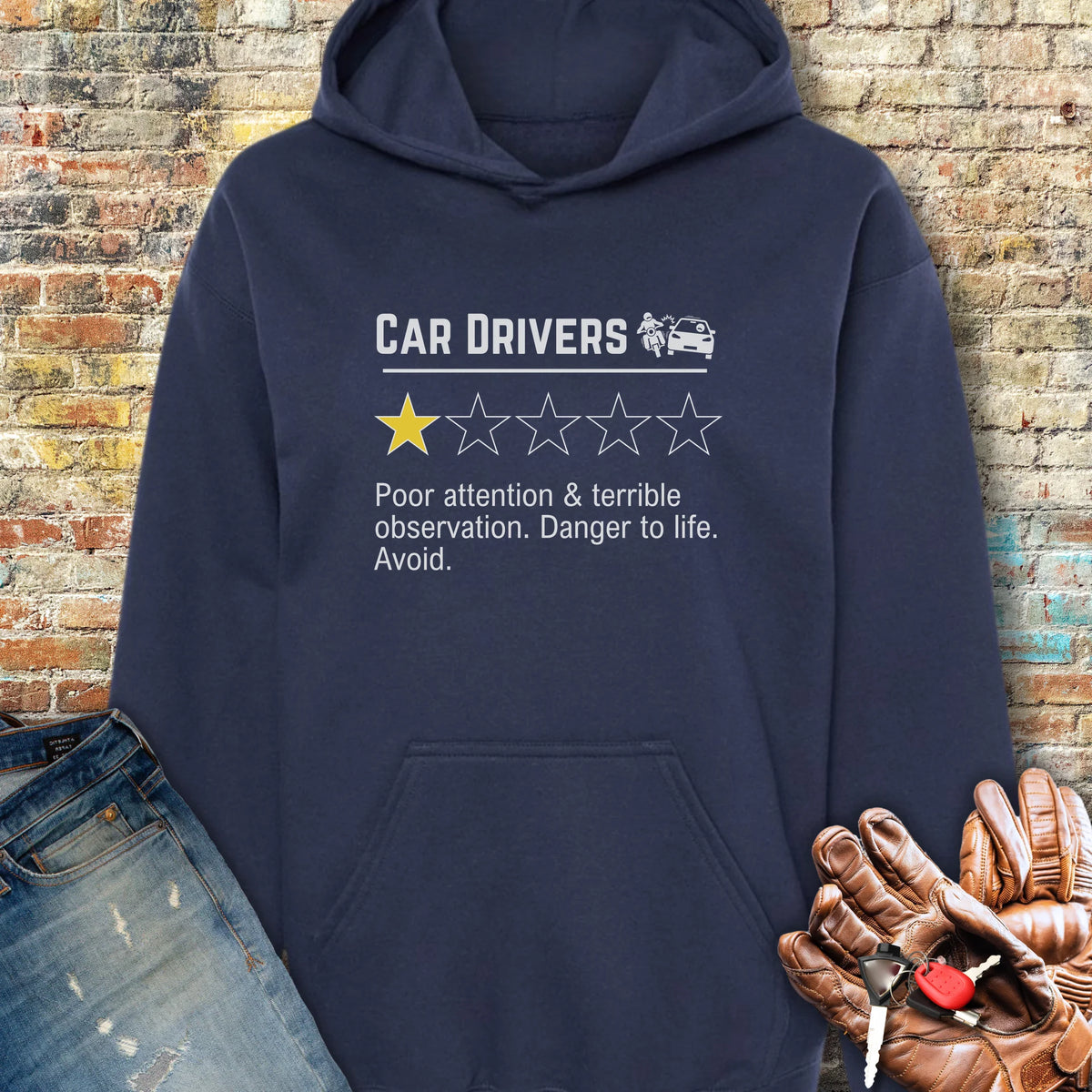 Car Drivers Hoodie - Navy
