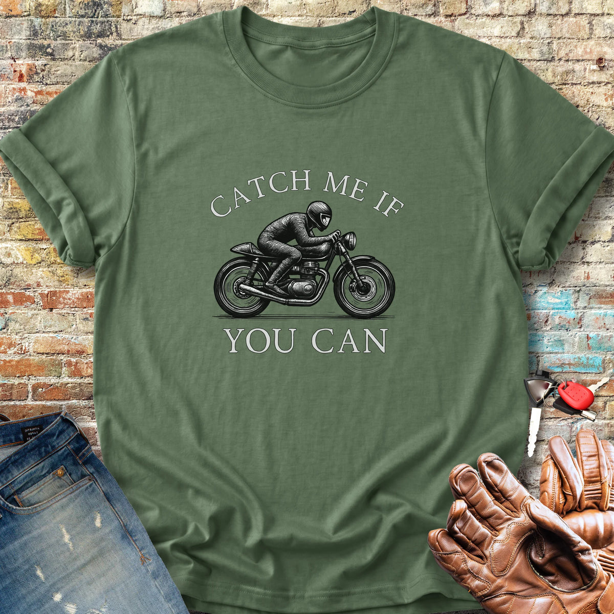 Catch Me Classic T-Shirt - Military Green