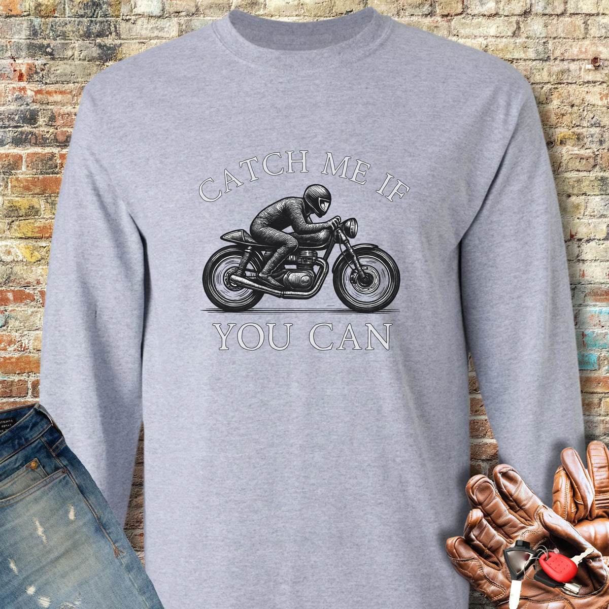 Catch Me Long Sleeve T-Shirt - Sport Grey