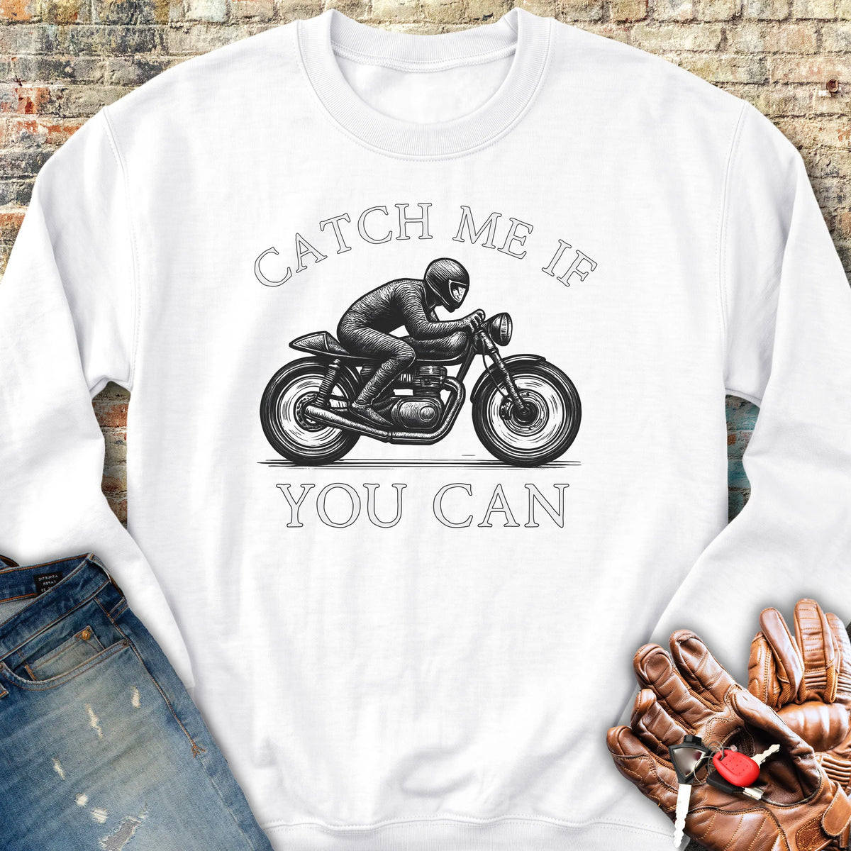 Catch Me Sweatshirt - White