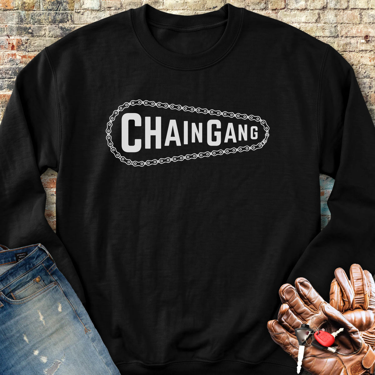 Chain Gang Sweatshirt - Black