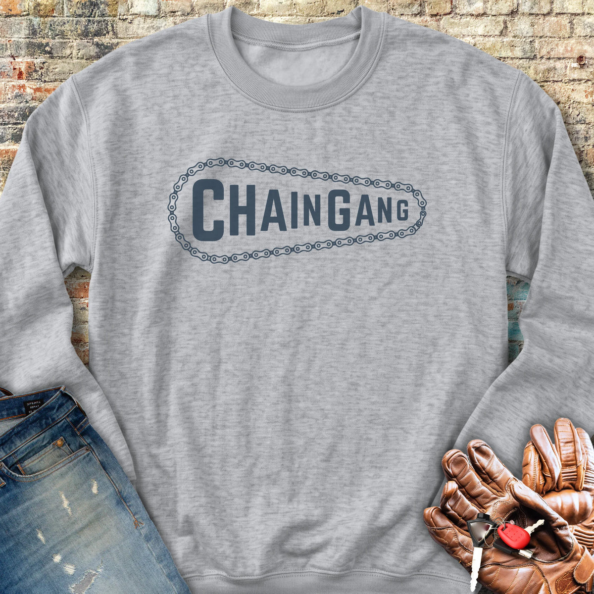 Chain Gang Sweatshirt - Sport Grey