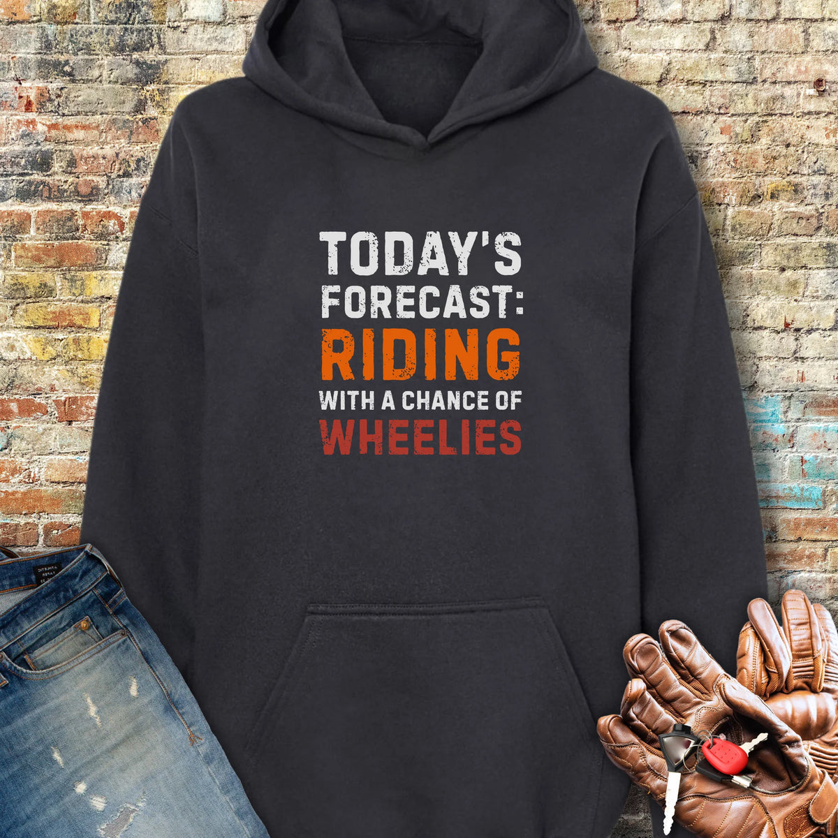 Chance of Wheelies Hoodie - Black